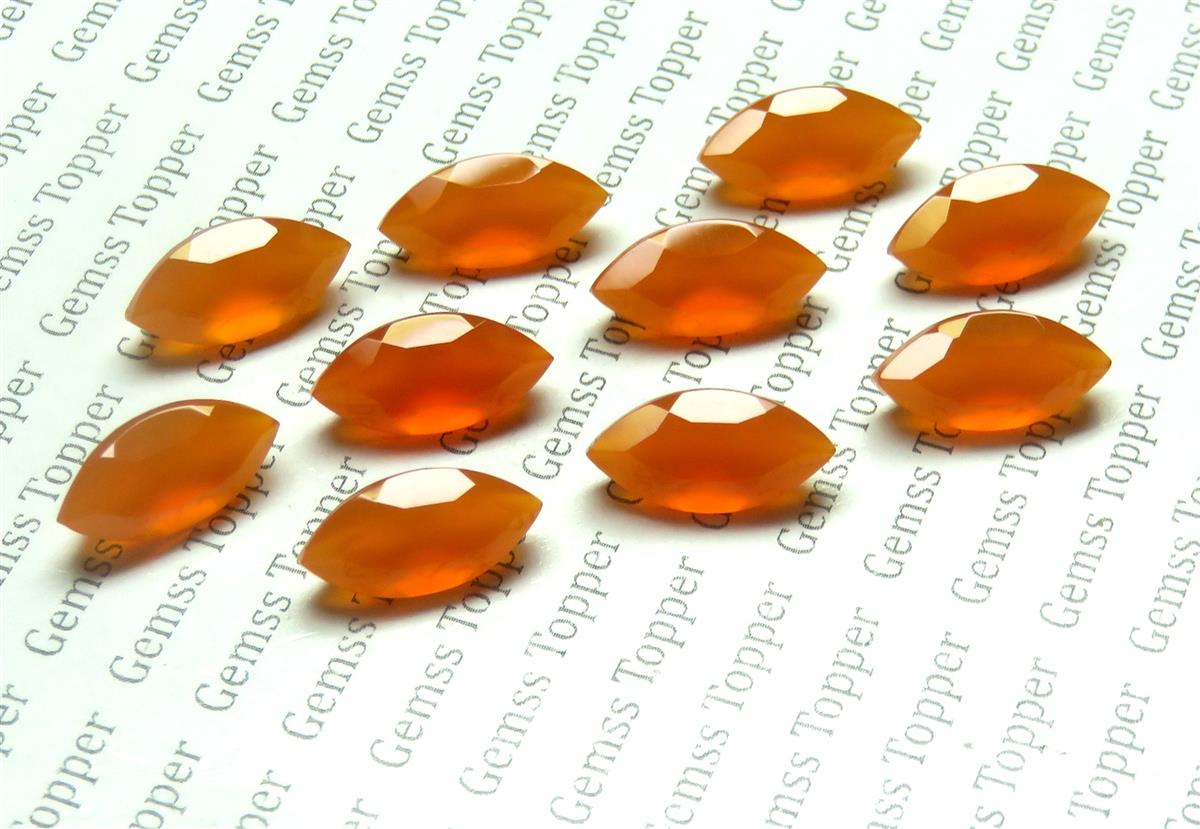 Carnelian 7x14 mm Marquise Faceted